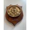 CREST commemorativo in LEGNO e METALLO Navalgenarmi Milano 1947-1997