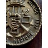 CREST commemorativo in LEGNO e METALLO Navalgenarmi Milano 1947-1997