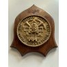 CREST commemorativo in LEGNO e METALLO Navalgenarmi Milano 1947-1997