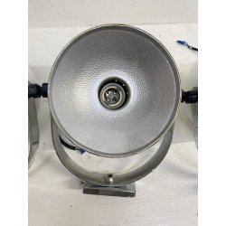 LOTTO 3 FARETTO VINTAGE PARETE METALLO BIANCO SPOTLIGHT WALL LAMP APPLIQUE '70