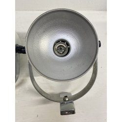LOTTO 3 FARETTO VINTAGE PARETE METALLO BIANCO SPOTLIGHT WALL LAMP APPLIQUE '70
