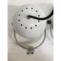 LOTTO 3 FARETTO VINTAGE PARETE METALLO BIANCO SPOTLIGHT WALL LAMP APPLIQUE '70