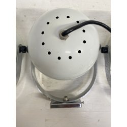 LOTTO 3 FARETTO VINTAGE PARETE METALLO BIANCO SPOTLIGHT WALL LAMP APPLIQUE '70
