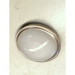 PLAFONIERA APPLIQUE "Sigma" DESIGN SERGIO MAZZA Artemide OTTONE NICHELATO ø 40cm