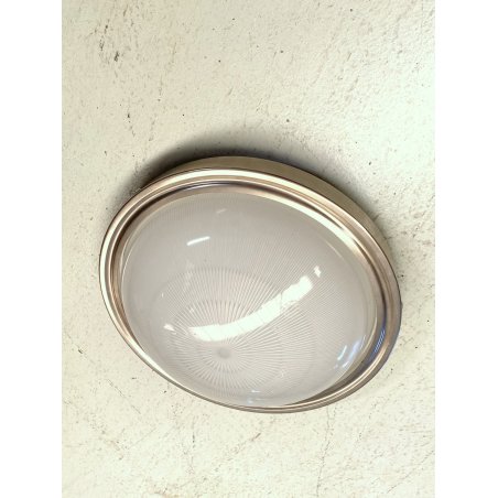 PLAFONIERA APPLIQUE "Sigma" DESIGN SERGIO MAZZA Artemide OTTONE NICHELATO ø 40cm