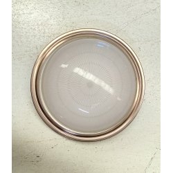 PLAFONIERA APPLIQUE "Sigma" DESIGN SERGIO MAZZA Artemide OTTONE NICHELATO ø 40cm
