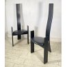 COPPIA SEDIA Vico Magistretti MOD. Golem ANNI 70 LEGNO LACCATO Poggi ITALIA