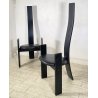 COPPIA SEDIA Vico Magistretti MOD. Golem ANNI 70 LEGNO LACCATO Poggi ITALIA
