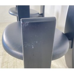 COPPIA SEDIA Vico Magistretti MOD. Golem ANNI 70 LEGNO LACCATO Poggi ITALIA