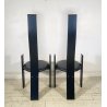 COPPIA SEDIA Vico Magistretti MOD. Golem ANNI 70 LEGNO LACCATO Poggi ITALIA
