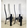 COPPIA SEDIA Vico Magistretti MOD. Golem ANNI 70 LEGNO LACCATO Poggi ITALIA