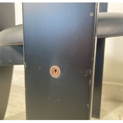 COPPIA SEDIA Vico Magistretti MOD. Golem ANNI 70 LEGNO LACCATO Poggi ITALIA