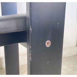 COPPIA SEDIA Vico Magistretti MOD. Golem ANNI 70 LEGNO LACCATO Poggi ITALIA