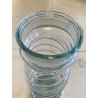 GRANDE VASO VETRO TRASPARENTE a SPIRALE "VE A" Vetreria Etrusca" ø 19 x 56 cm/h