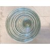 GRANDE VASO VETRO TRASPARENTE a SPIRALE "VE A" Vetreria Etrusca" ø 19 x 56 cm/h