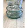 GRANDE VASO VETRO TRASPARENTE a SPIRALE "VE A" Vetreria Etrusca" ø 19 x 56 cm/h