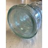 GRANDE VASO VETRO TRASPARENTE a SPIRALE "VE A" Vetreria Etrusca" ø 19 x 56 cm/h