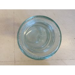 GRANDE VASO VETRO TRASPARENTE a SPIRALE "VE A" Vetreria Etrusca" ø 19 x 56 cm/h