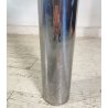 TAVOLO PRANZO DESIGN ATTR. Marco Zanuso ANNI 70 METALLO CROMATO VETRO TABLE GLAS