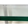 TAVOLO PRANZO DESIGN ATTR. Marco Zanuso ANNI 70 METALLO CROMATO VETRO TABLE GLAS