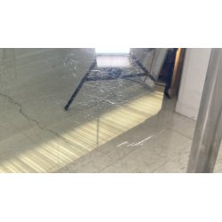 TAVOLO PRANZO DESIGN ATTR. Marco Zanuso ANNI 70 METALLO CROMATO VETRO TABLE GLAS