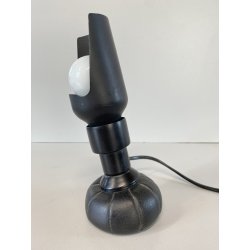 LAMPADA TAVOLO ORIENTABLE DESIGN Gino Sarfatti MOD 600/P ARTELUCE NERA USURE '60