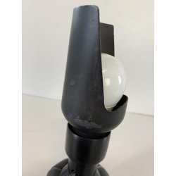 LAMPADA TAVOLO ORIENTABLE DESIGN Gino Sarfatti MOD 600/P ARTELUCE NERA USURE '60
