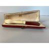 BOCCHINO PER SIGARETTA VINTAGE AMBRA SCHIUMA DECORO SCOLPITO PIUME CUSTODIA '900