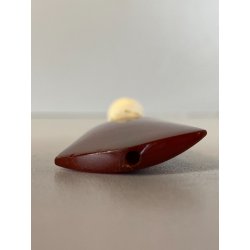 BOCCHINO PER SIGARETTA VINTAGE AMBRA SCHIUMA DECORO SCOLPITO PIUME CUSTODIA '900