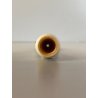 BOCCHINO PER SIGARETTA VINTAGE AMBRA SCHIUMA DECORO SCOLPITO PIUME CUSTODIA '900