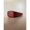BOCCHINO PER SIGARETTA VINTAGE AMBRA SCHIUMA DECORO SCOLPITO PIUME CUSTODIA '900