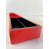 PORTA OGGETTI MATITE KARTELL 4643 DESIGN Pio Manzù ABS ROSSO NERO 60cm VINTAGE