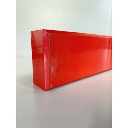 PORTA OGGETTI MATITE KARTELL 4643 DESIGN Pio Manzù ABS ROSSO NERO 60cm VINTAGE