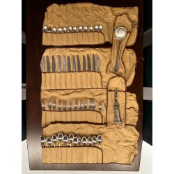 SERVIZIO POSATE da TAVOLA VINTAGE 50 pz FIAP Alessandria D' Italia ART DECO' 900