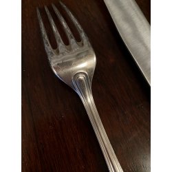 SERVIZIO POSATE da TAVOLA VINTAGE 50 pz FIAP Alessandria D' Italia ART DECO' 900