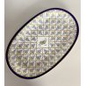 VASSOIO OVALE PORCELLANA Limoges FRANCE DECORO DIPINTO A MANO Pier GRAPPOLI UVA
