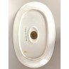 VASSOIO OVALE PORCELLANA Limoges FRANCE DECORO DIPINTO A MANO Pier GRAPPOLI UVA