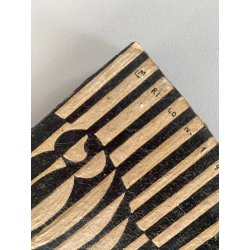 DIPINTO ACRILICO TAVOLA ASTRATTO LM Rigon 1966 NUDO FIGURA FEMMINILE OPTICAL ART