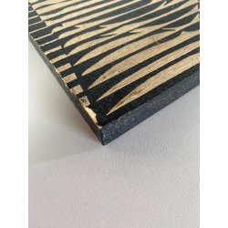 DIPINTO ACRILICO TAVOLA ASTRATTO LM Rigon 1966 NUDO FIGURA FEMMINILE OPTICAL ART