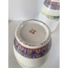 COPPIA VASO PORCELLANA CINESE ISTORIATO FAMILLE ROSE  26,5 cm/h VINTAGE '50