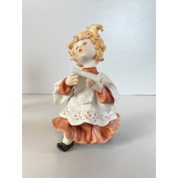 4 FIGURE CHIERICHETTI PORCELLANA Biscuit CAPODIMONTE "Rori" PROCESSIONE BIMBI