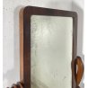 ANTICA GRANDE PSICHE SPECCHIO SPECCHIERA LEGNO MOGANO EPOCA 1900 VITTORIANA
