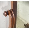 ANTICA GRANDE PSICHE SPECCHIO SPECCHIERA LEGNO MOGANO EPOCA 1900 VITTORIANA