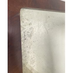 ANTICA GRANDE PSICHE SPECCHIO SPECCHIERA LEGNO MOGANO EPOCA 1900 VITTORIANA