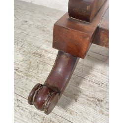 ANTICA GRANDE PSICHE SPECCHIO SPECCHIERA LEGNO MOGANO EPOCA 1900 VITTORIANA