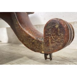 ANTICA GRANDE PSICHE SPECCHIO SPECCHIERA LEGNO MOGANO EPOCA 1900 VITTORIANA