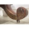 ANTICA GRANDE PSICHE SPECCHIO SPECCHIERA LEGNO MOGANO EPOCA 1900 VITTORIANA