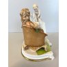 STATUINA FIGURA PORCELLANA CAPODIMONTE Radaelli MATERNITà SCENA FAMILIARE '70/80