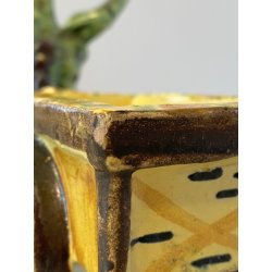 STATUINA VASO FIORI CERAMICA Vietri ASINELLO CARRETTO SOLIMENE STYLE ITALY '60