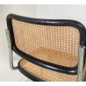 SET 4 SEDIA ACCIAIO CROMATO PAGLIA DI VIENNA DESIGN ANNI 60/70 CHAIR STILE CESCA
